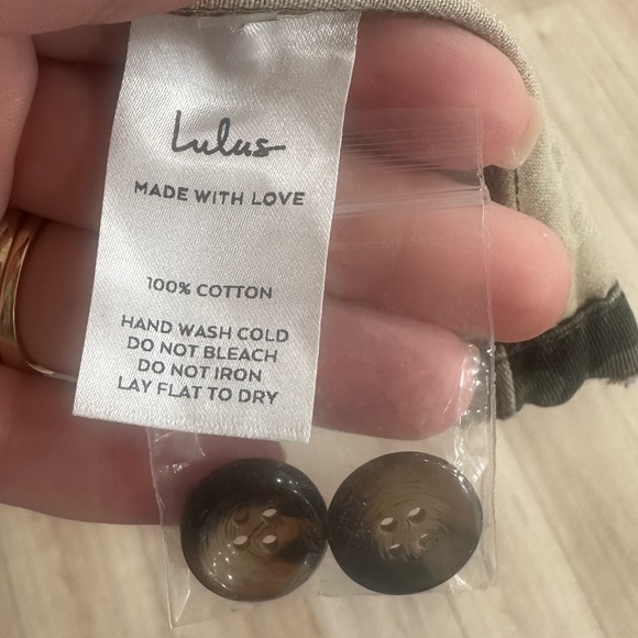 Lulus Blaine Green Camo Print Utility Jacket XL 100% Cotton NWOT - Picture 5 of 9